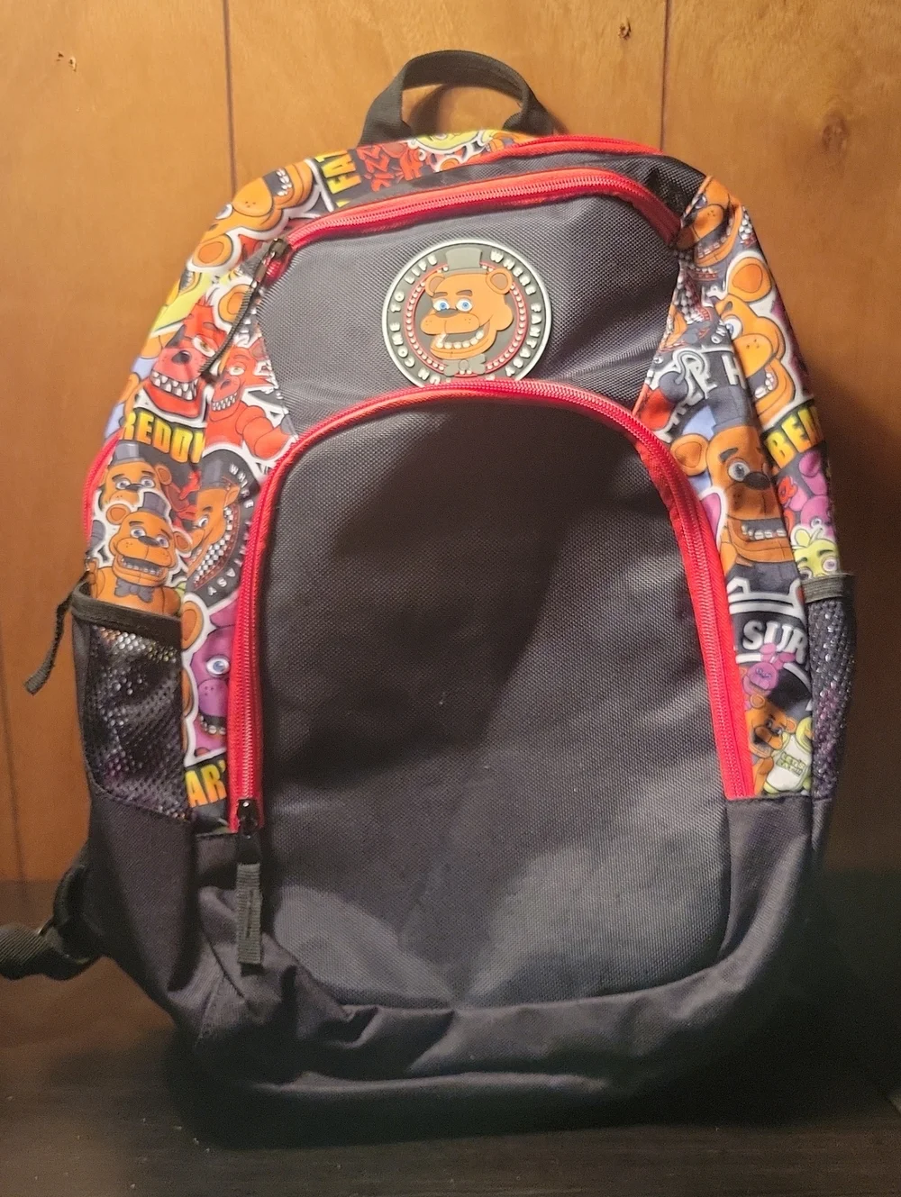 Five Nights at Freddys Black and Red  Backpack 2018